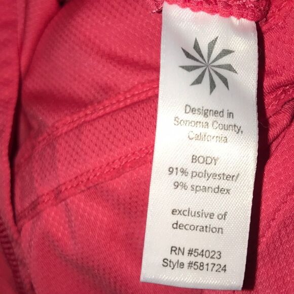 ✨Athleta Wick-it Run Tunic, coral - Picture 6 of 6